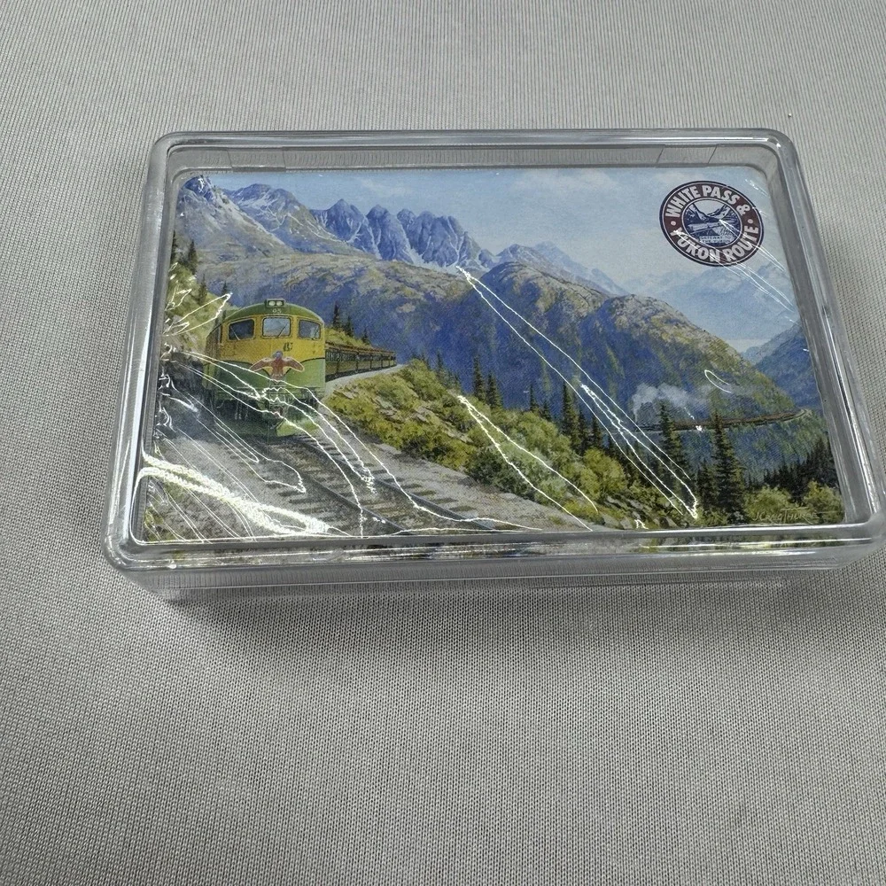 NEW SEALED Deck of White Pass & Yukon Route Train‎ Railroad Playing Cards w/case